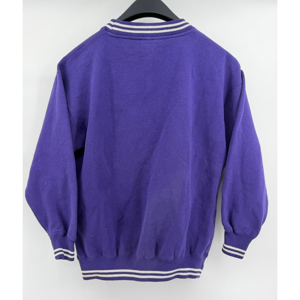 Vintage Cadre Athletic Minnesota Vikings Kids Sweatshirt Purple Medium NFL - Picture 3 of 4